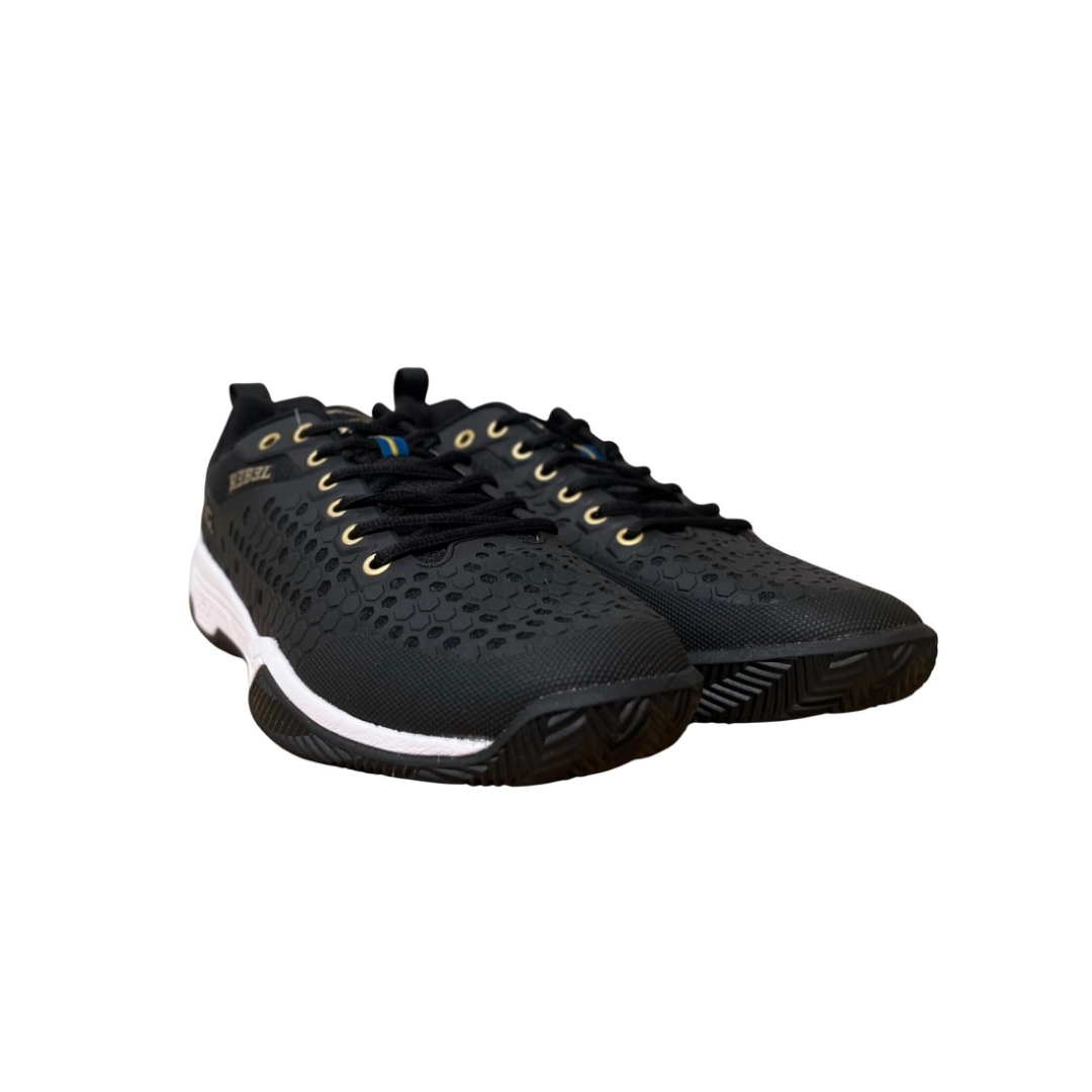 Salming Rebel Black Female All Court Shoe. Pickleball & Padel