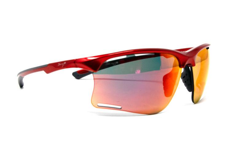 Addictive Ondara C8 Sunglasses by Sanyo Gutierrez. Electric Red