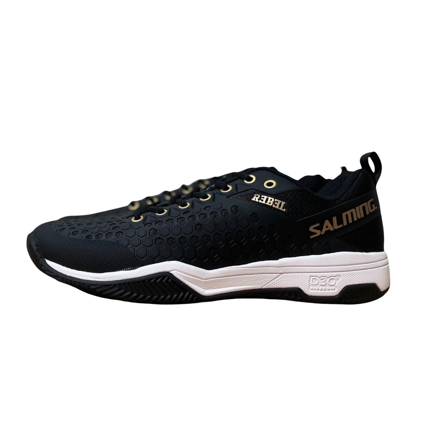 Salming Rebel Black Male All Court Shoe. Pickleball & Padel